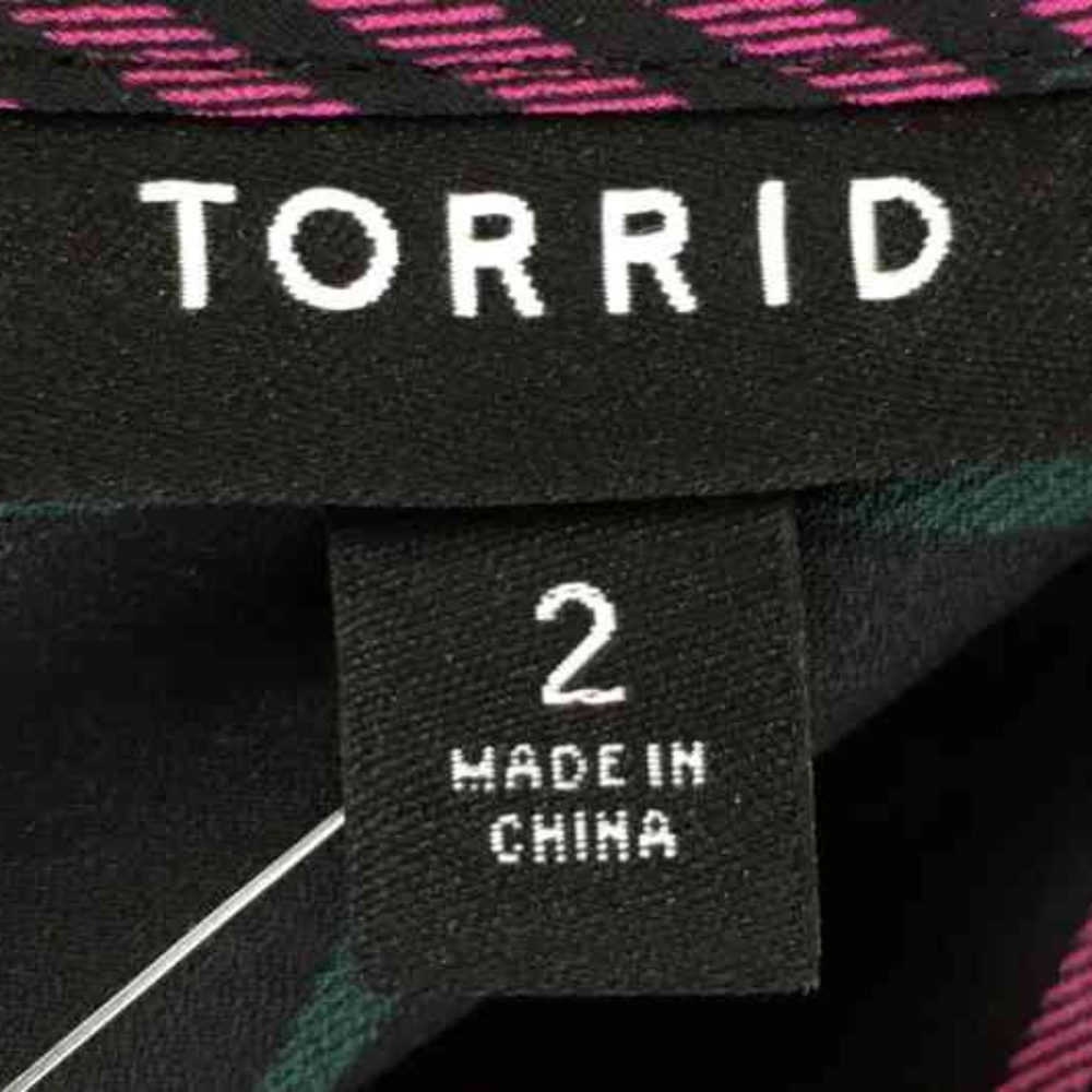 Torrid Plaid Button Back Blouse - image 3